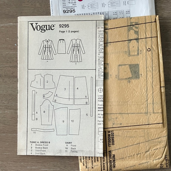 Maternity Sewing Pattern Bundle Vogue 9295 McCalls 6444 McCalls 7622 all Uncut - Picture 8 of 11